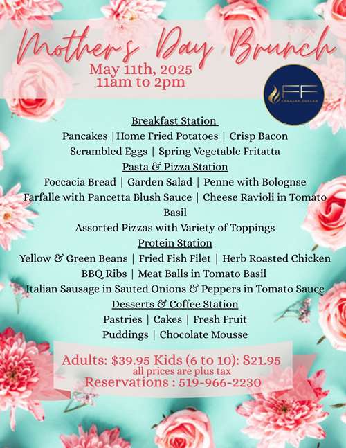 Fogolar Furlan Mother's Day Brunch 